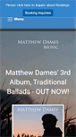 Mobile Screenshot of matthewdamesmusic.com