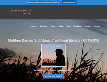 Tablet Screenshot of matthewdamesmusic.com